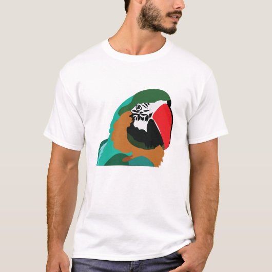 Papegaai vogel t-shirt (Voorkant)
