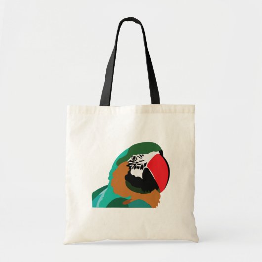 Papegaai Vogel Tote Bag (Voorkant)