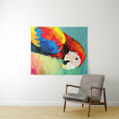 Papegaai Vogel Wild Natuur Dier Kleur Kunst Schild Wandkleed (In Situ (horizontaal))