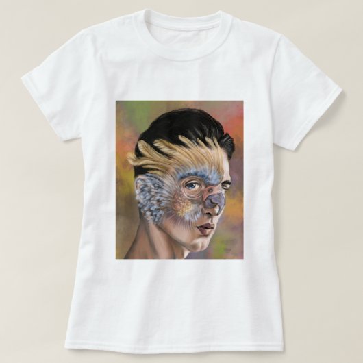 Papegaai Vrouw T-Shirt (Design voorkant)