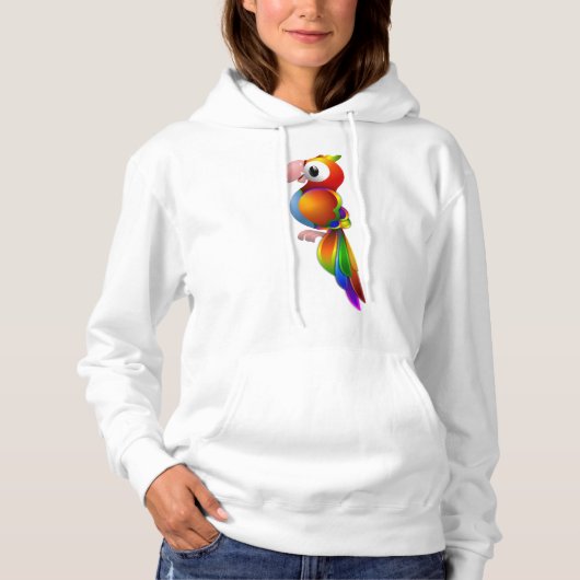 Papegaai Vrouwen Hoodie (Voorkant)