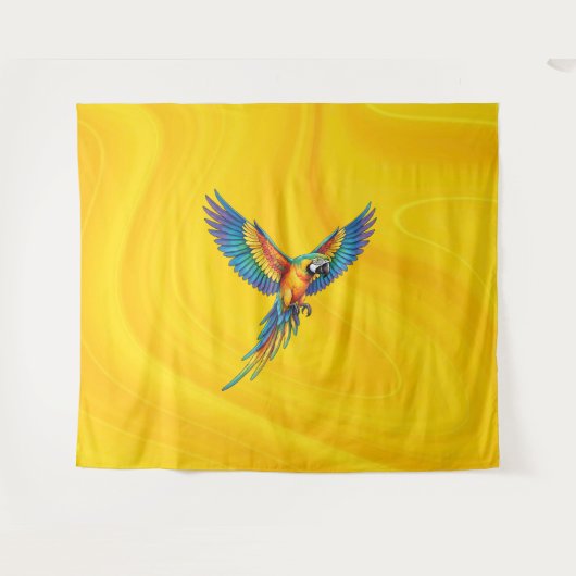 Papegaai Wandkleed (Voorkant (horizontaal))