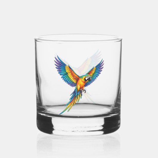 Papegaai Whisky Glas (Voorkant)