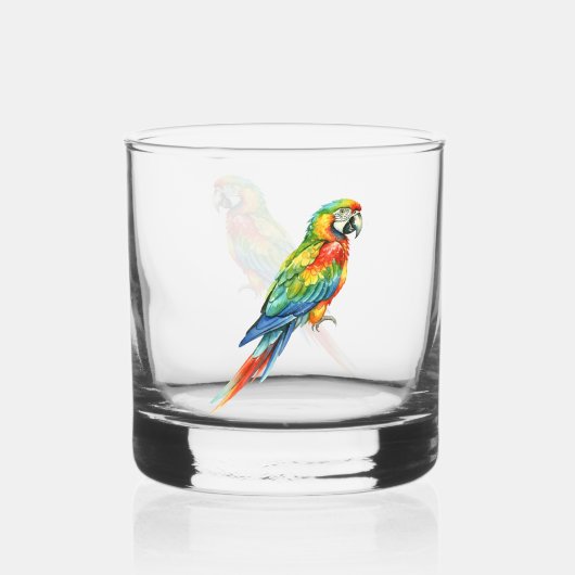 Papegaai Whisky Glas (Voorkant)