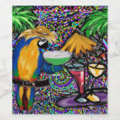 PAPEGAAI WIJN ETIKET (Enkel label)