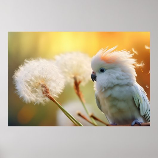 Papegaai Wilde Vogel Dier Tranquil Peace Poster (Voorkant)