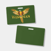 Papegaai Wingman Badge (Voor- en achterkant)
