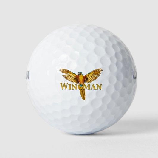 Papegaai Wingman Golfballen (Voorkant)
