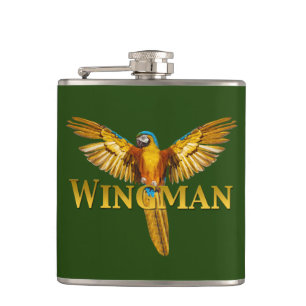 Papegaai Wingman Heupfles