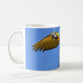 Papegaai Witte Koffiemok (Links)