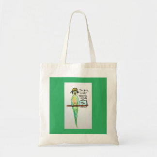 Papegaai wordt gek tote bag