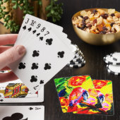 Papegaai zomergeluk pokerkaarten (Insitu)
