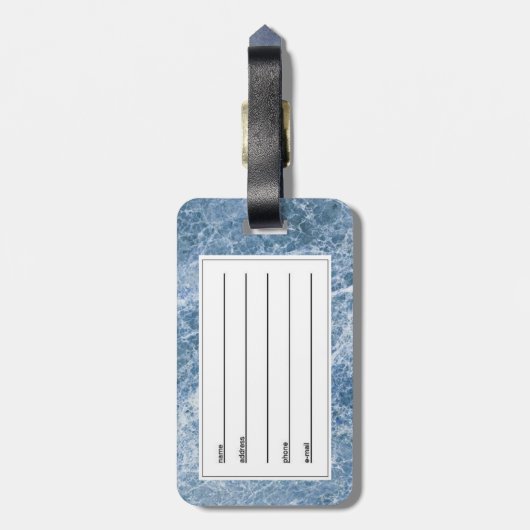 papegaaiduiker bagagelabel (Achterkant verticaal)