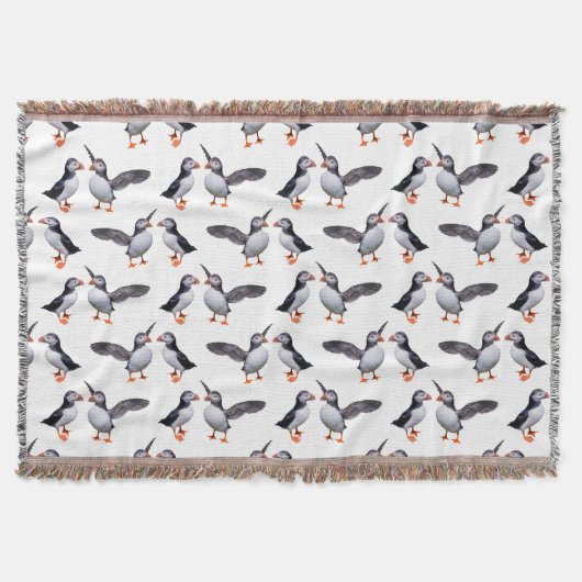Papegaaiduiker Frenzy Worpdeken (Wit) Deken (Voorkant)