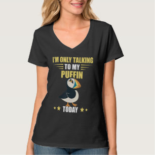 Papegaaiduiker Ik Praat Alleen Over Zeevogel Papeg T-shirt