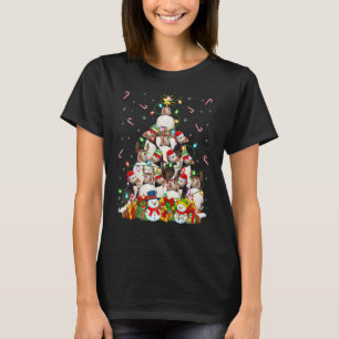Papegaaiduiker Kerstverlichting Boom Kerstman Pape T-shirt