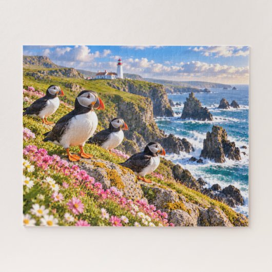 Papegaaiduiker Kustvuurtoren Legpuzzel (Horizontaal)