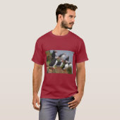 Papegaaiduiker met Vis T-shirt (Voorkant volledig)