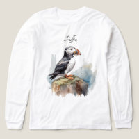Papegaaiduiker op een Rots Aquarel, op maat
