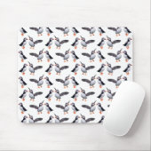 Papegaaiduiker Razernij Muismat (Wit) (Met muis)