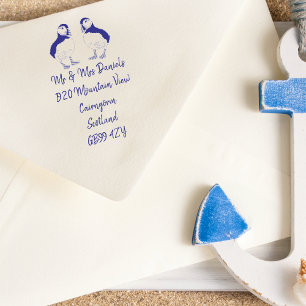 Papegaaiduiker Retouradres Zelfinktende Stempel