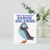 Papegaaiduiker van de Faeröer Briefkaart (Staand voorkant)