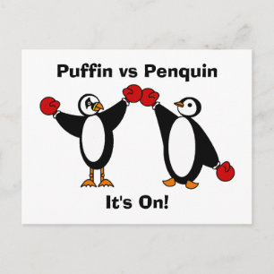 Papegaaiduiker versus Briefkaart Penquin