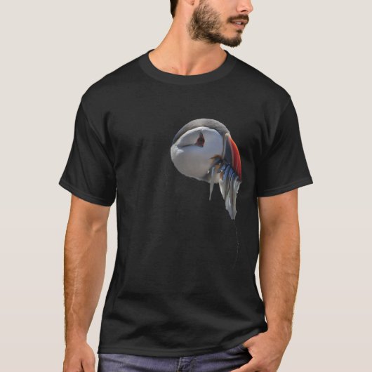 Papegaaiduiker Visvangst T-shirt (Voorkant)