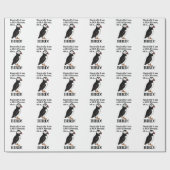 Papegaaiduiker Zeevogel Grappige Verjaardag Cadeaupapier (Vlak)