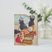 Papegaaiduikers in mijn brein Surrealistische mixe Briefkaart (Staand voorkant)