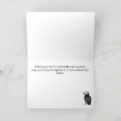 Papegaaiduikers Jubileum Folie Wenskaart (Binnenlaag)