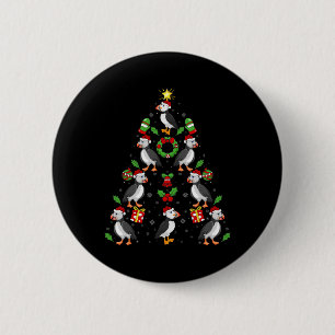 Papegaaiduikers Kerstverlichting Boom Papegaaiduik Ronde Button 5,7 Cm