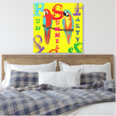 PAPEGAaien Canvas Afdruk (Insitu (Slaapkamer))