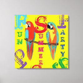 PAPEGAaien Canvas Afdruk