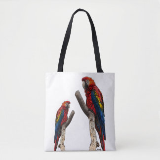 Papegaaien Custom All-Over-Print Tote Tas