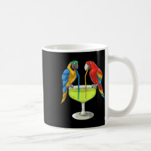 Papegaaien die Margarita drinken Hawaiaanse vakant Koffiemok