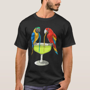 Papegaaien drinken Margarita Hawaiaanse vakantie s T-shirt