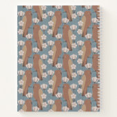 Papegaaien en katoenen bloem notitieboek (Achterkant)