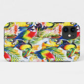 Papegaaien en palmenbladeren Case-Mate iPhone case (Achterkant (horizontaal))