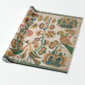 Papegaaien en Peacocks  Art Wrapping Papier (Uitgerold)