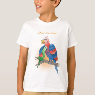 Papegaaien Gelukkige Moederdag T-shirt