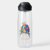 Papegaaien Gelukkige Moederdag Waterfles (Achterkant)