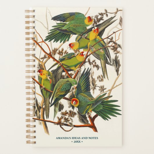  Papegaaien illustratie Bird Lover Gift Planner (Voorkant)