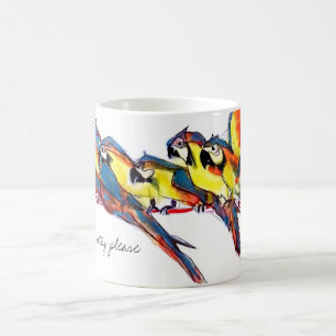 papegaaien koffiemok
