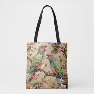 papegaaien kunst tote bag