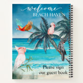 Papegaaien Macaw Cockatoo Beach Vakantiehuis Notitieboek (Achterkant)