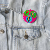 PAPEGAaien Ronde Button 5,7 Cm (In situ)