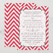  papegaaien Rood en witteschorven bruiloft Kaart (Voorkant / Achterkant)