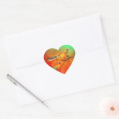 Papegaaien Sun Conures Hart Sticker (Envelop)