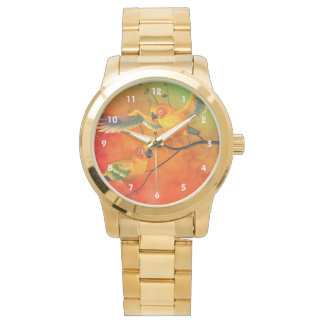 Papegaaien Sun Conures Horloge